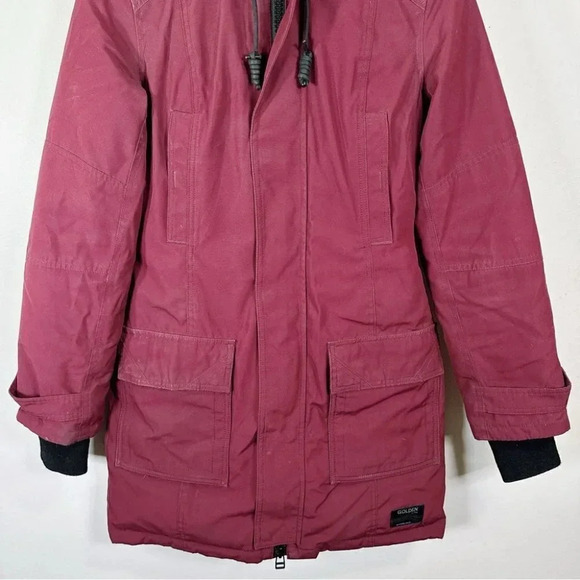 Aritzia Tna Mid Length Bancroft  Goose Down Parka In Red - Picture 6 of 16